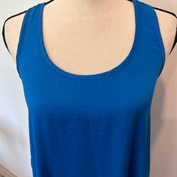Cotton On Blue Maxi Dress T Back Feels Like Silk Polyester XS  EUC - Picture 2 of 7